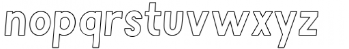 Nervani Romantic Outline Italic Font LOWERCASE
