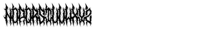Nervous Beyond Metal Font UPPERCASE