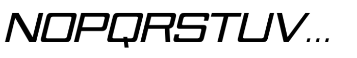 Nesobrite Black Semi-expanded Italic Font UPPERCASE