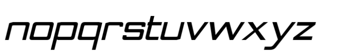 Nesobrite Black Semi-expanded Italic Font LOWERCASE
