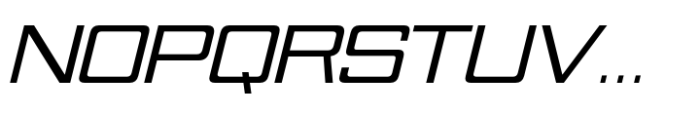 Nesobrite Bold Semi-expanded Italic Font UPPERCASE