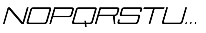 Nesobrite Expanded Italic Font UPPERCASE