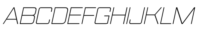 Nesobrite Extra Light Italic Font UPPERCASE