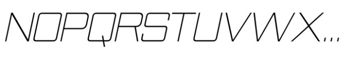 Nesobrite Extra Light Italic Font UPPERCASE