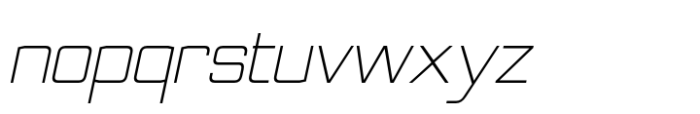 Nesobrite Extra Light Italic Font LOWERCASE