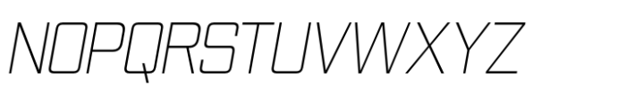 Nesobrite Extra Light Sem Condensed Italic Font UPPERCASE