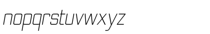 Nesobrite Extra Light Sem Condensed Italic Font LOWERCASE