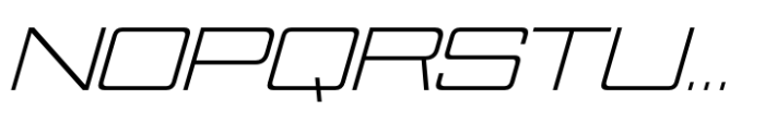 Nesobrite Light Expanded Italic Font UPPERCASE