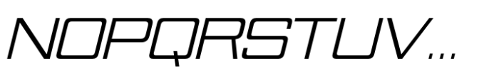 Nesobrite Semi-expanded Italic Font UPPERCASE