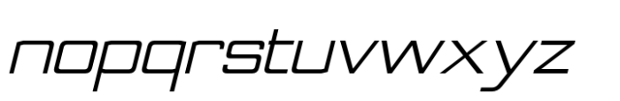 Nesobrite Semi-expanded Italic Font LOWERCASE
