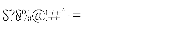 Nestfulo Light Font OTHER CHARS