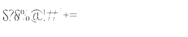 Nestfulo Thin Font OTHER CHARS