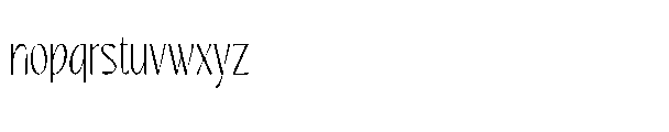 Nestfulo Thin Font LOWERCASE