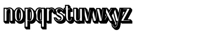 Nestine Extrude Right Font LOWERCASE