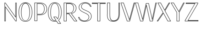 Nestine Outline Font UPPERCASE