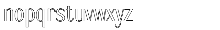 Nestine Outline Font LOWERCASE