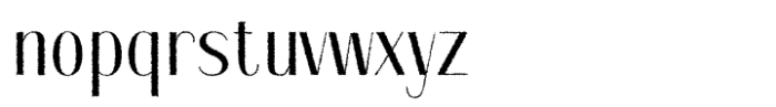 Nestine Rough Font LOWERCASE