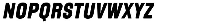 Nestor Extrabold Oblique Font UPPERCASE
