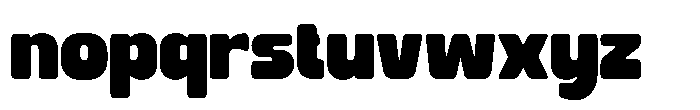Nestora Sharp Nestora Rounded Regular Font LOWERCASE
