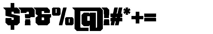 Nestora Sharp Regular Font OTHER CHARS