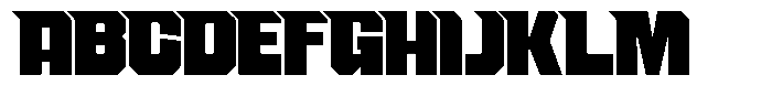 Nestora Sharp Regular Font UPPERCASE