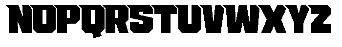 Nestora Sharp Regular Font UPPERCASE