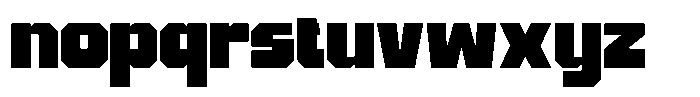Nestora Sharp Regular Font LOWERCASE