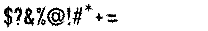 Nether Black Font OTHER CHARS