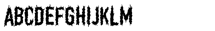 Nether Black Font UPPERCASE