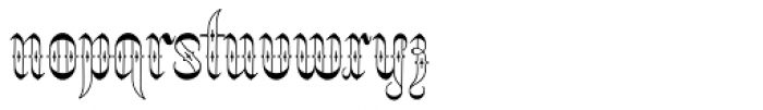 Netherland Perpendicular Regular Font LOWERCASE