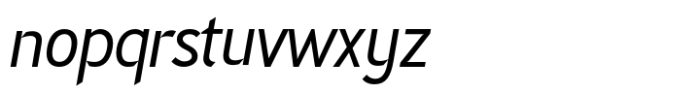 Nettle Sans Light Italic Font LOWERCASE