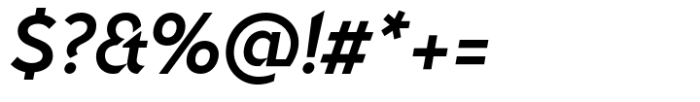 Nettle Sans Semi Bold Italic Font OTHER CHARS