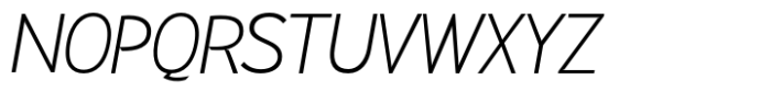 Nettle Sans Thin Italic Font UPPERCASE