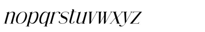 Netyrac Oblique Font LOWERCASE
