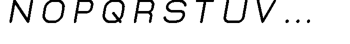 Neu T Neu-T Bold Italic Font UPPERCASE