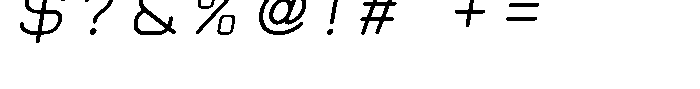 Neu T Neu-T Italics Font OTHER CHARS
