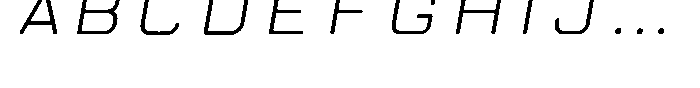 Neu T Neu-T Italics Font UPPERCASE