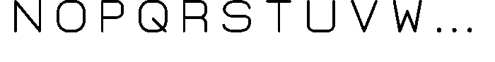 Neu T Neu-T Regular Font LOWERCASE