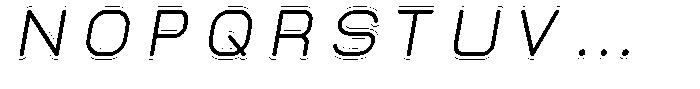 Neu T Neu-T_Emboss Italic Font UPPERCASE