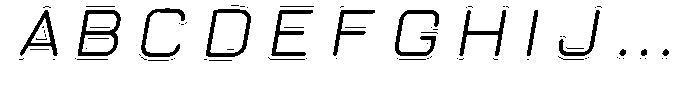 Neu T Neu-T_Emboss Italic FONT