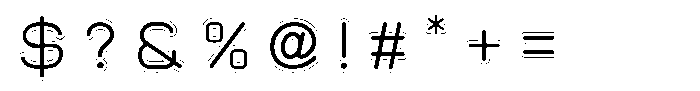Neu T Neu-T_Emboss Regular Font OTHER CHARS