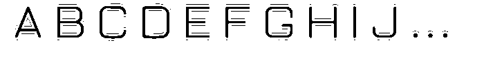 Neu T Neu-T_Emboss Regular Font UPPERCASE