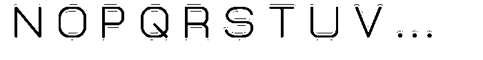 Neu T Neu-T_Emboss Regular Font LOWERCASE