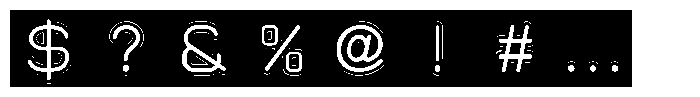 Neu T Neu-T_Emboss_LBL Regular Font OTHER CHARS