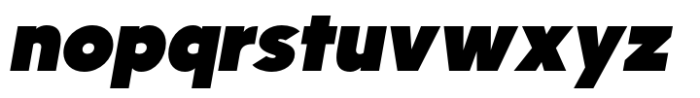 Neubaufra Black Italic Font LOWERCASE