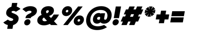 Neubaufra Extra Bold Italic Font OTHER CHARS