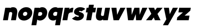 Neubaufra Extra Bold Italic Font LOWERCASE