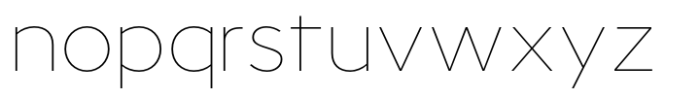Neubaufra Thin Font LOWERCASE