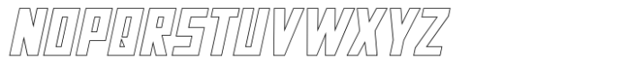 Neuborn Bold Italic Hollow Font UPPERCASE
