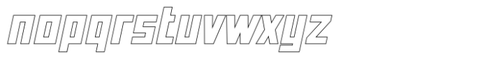 Neuborn Bold Italic Hollow Font LOWERCASE